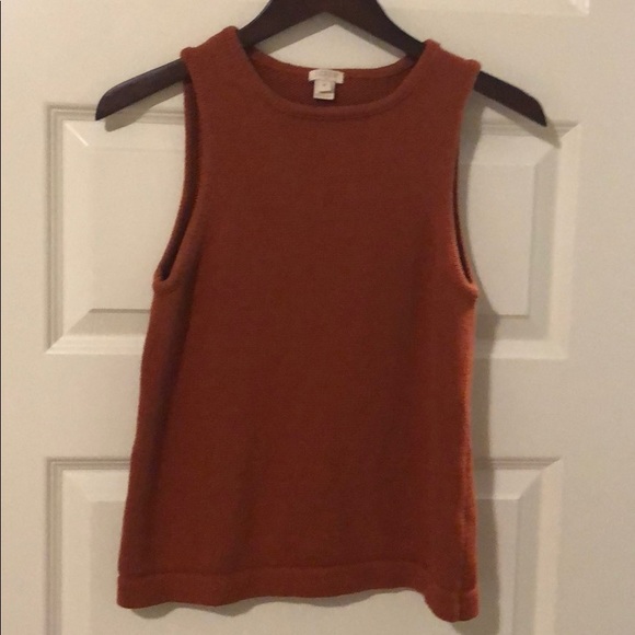 J. Crew Factory Cotton sweater tank top - Rust - Picture 3 of 4